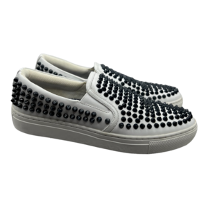 G4 Women's Black Studded White Loafers Size 8M